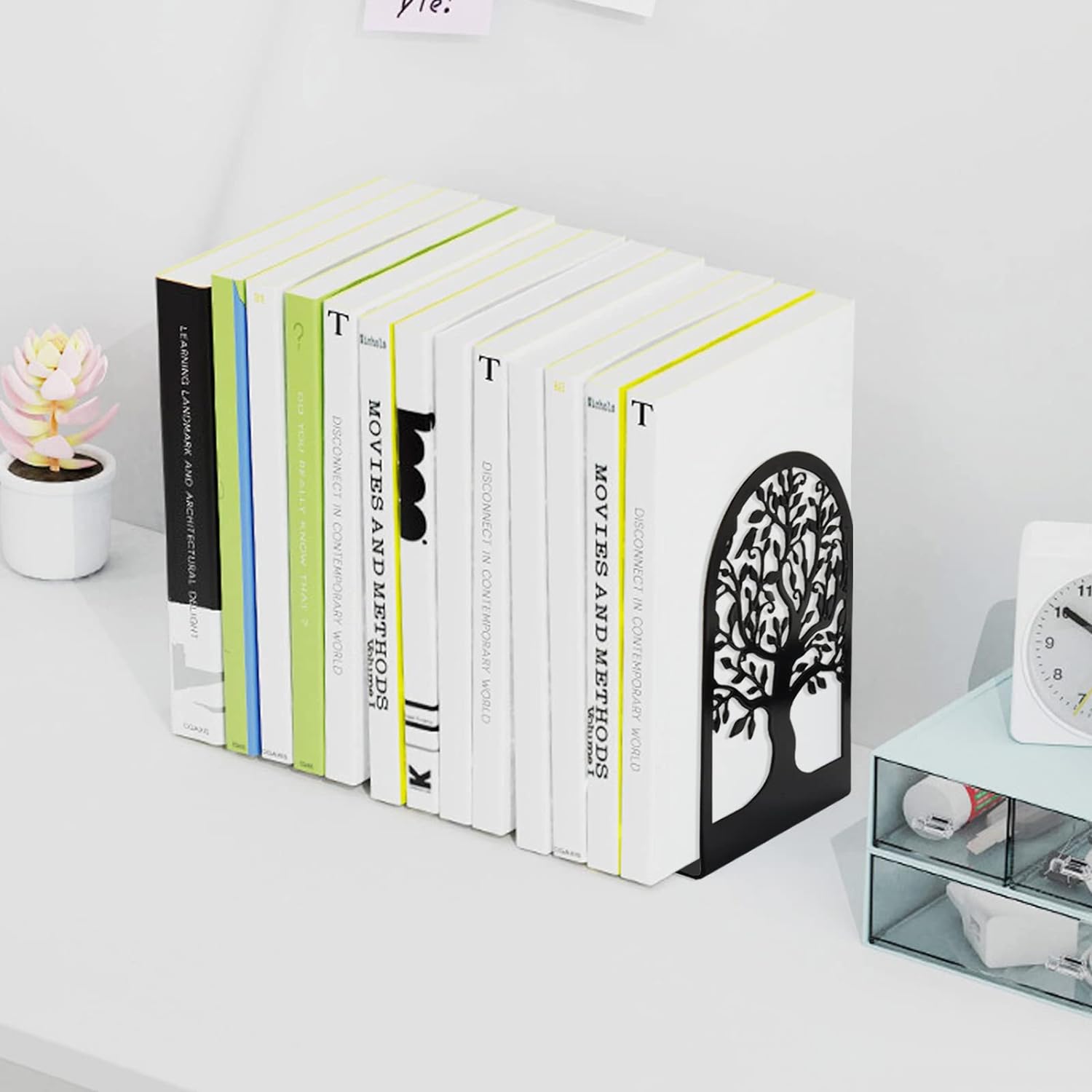 Bookends for Shelves, Stopper for Heavy Books, Bookends for Books - 6.5 Bookends for Shelves, Stopper for Heavy Books, Bookends for Books - 6.5